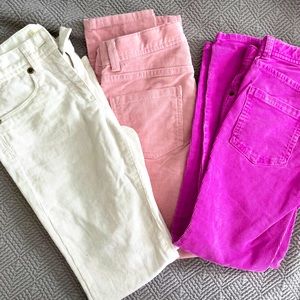 Girls Crewcuts size 8 corduroy pants-3 pair